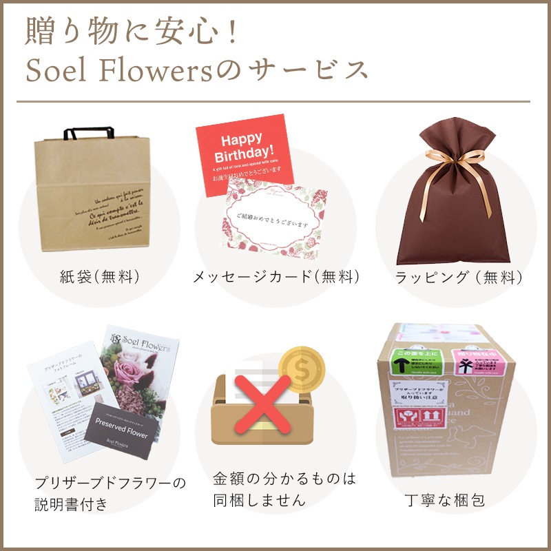 【全国配送可能・送料無料】  ガラスドームアレンジ -RABISS- (プリザーブドフラワー)