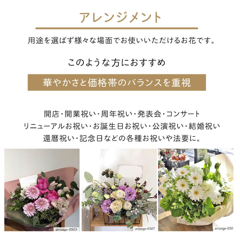 贈り物の定番 アレンジメント M [お届け可能エリア：豊橋市・浜松市]