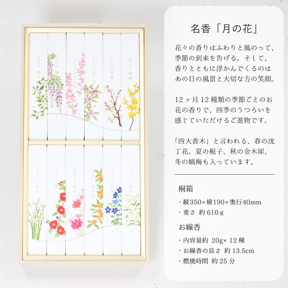 【全国配送可能・送料無料】 お供えアレンジギフトセット -選べるお花とお線香のセット（月の花）-（プリザーブドフラワー）