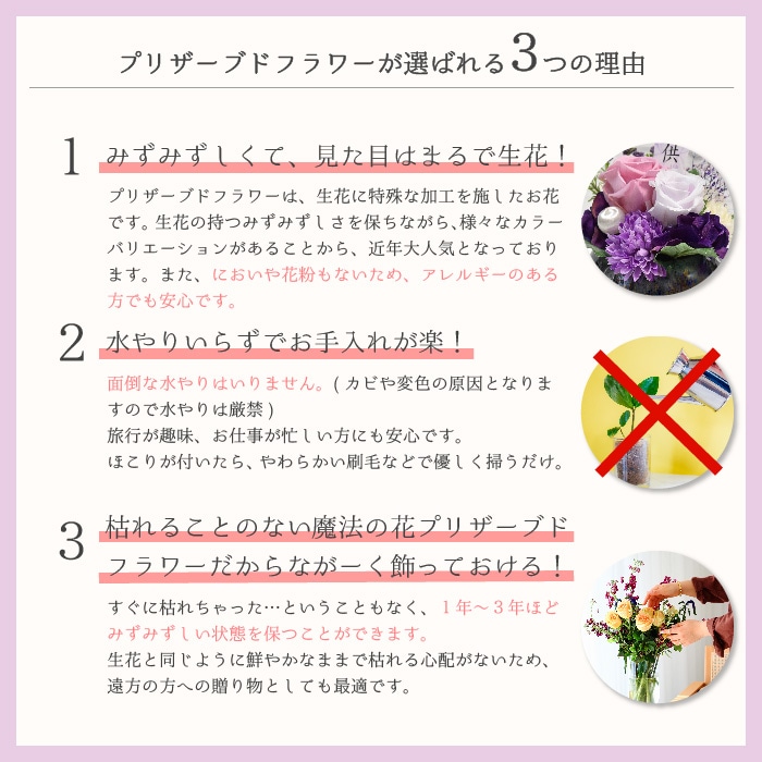 【全国配送可能・送料無料】  お供えアレンジギフトセット - 選べるお花とお線香（ディズニー） - （プリザーブドフラワー）