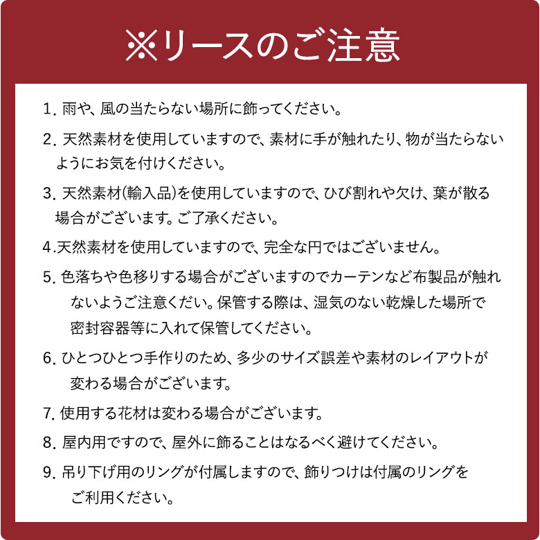 【全国配送可能・送料無料】  ドライナッツのクリスマスリース （プリザーブドフラワー）