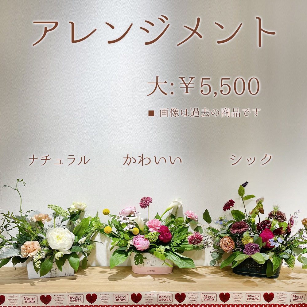 【母の日】選べる母の日ギフト/アレンジメント・フラワーボックス【宅配便配送・送料別】