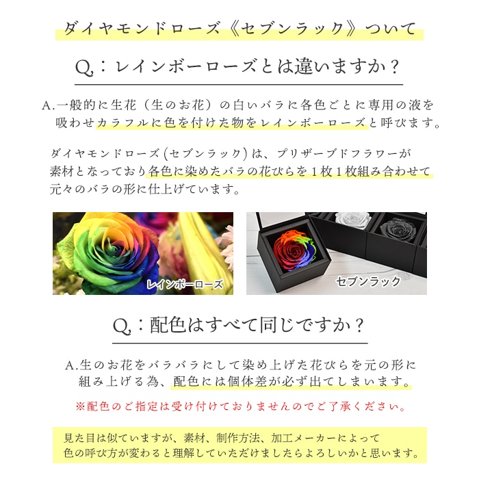 【全国配送可能・送料無料】 ダイヤモンドローズ [M] プリザーブドフラワー