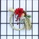【全国配送可能・送料無料】 しめ縄 赤 （アーティフィシャルフラワー）