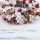 【全国配送可能・送料無料】  雪と木の実のクリスマスリース （プリザーブドフラワー）