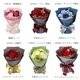 【宅配便発送・送料無料】アニバーサリースタンドブーケ - ９本の薔薇の花束 -（プリザーブドフラワー）
